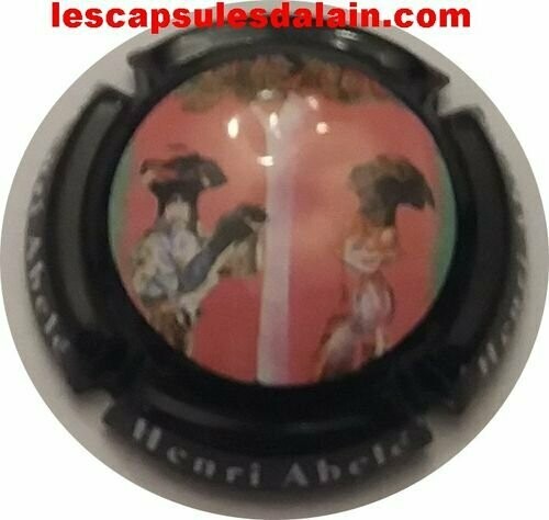 BELLE CAPSULE CHAMPAGNE ABELE HENRI écriture blanche REF N°10 NEWS