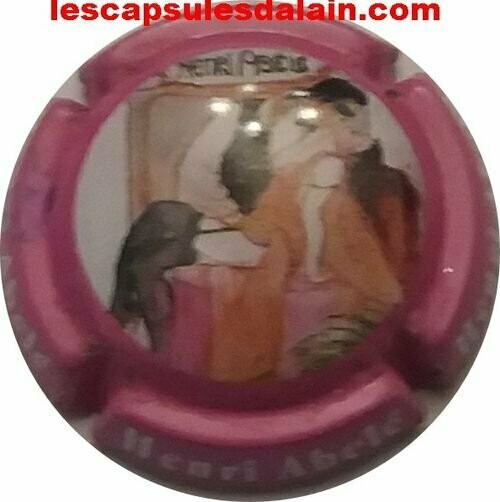 NELLE CAPSULE CHAMPAGNE ABELE HENRI écriture blanche RÉF N°30 NEWS