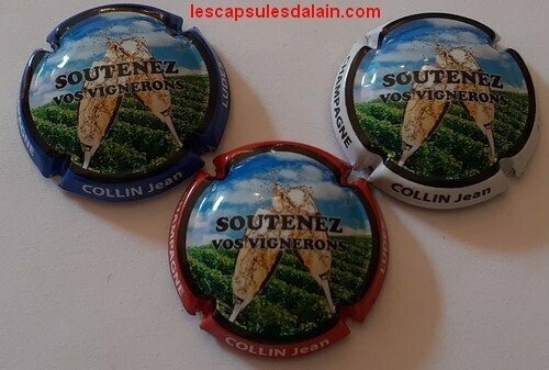 3 BELLES CAPSULES CHAMPAGNE COLLIN JEAN SOUTENEZ VOS VIGNERONS REF N°1125 a 1125b NEWS 3 BELLES CAPSULES CHAMPAGNE COLLIN JEAN SOUTENEZ VOS VIGNERONS REF N°1125 a 1125b NEWS