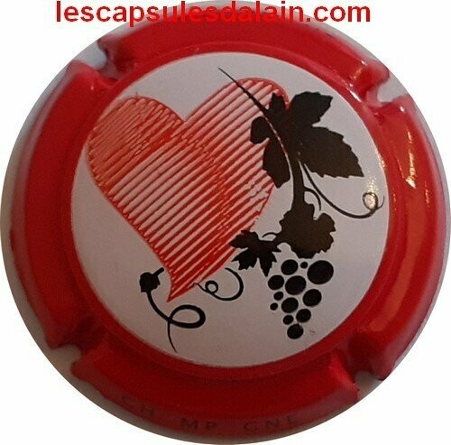 BELLE CAPSULE CHAMPAGNE GENERIQUE COEUR REF N°896b NEWS