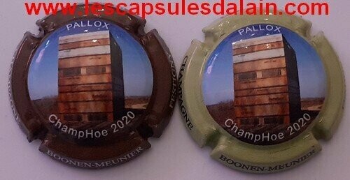 2 BELLES CAPSULES CHAMPAGNE BOONEN MEUNIER 2040EX REF N°29c a 29d NEWS