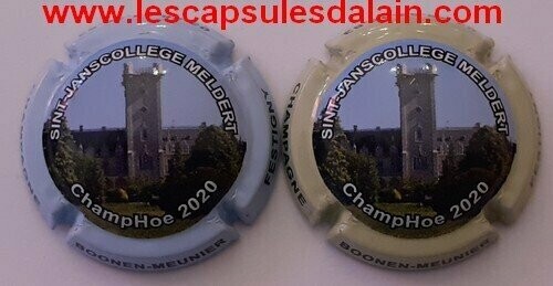 2 BELLES CAPSULES CHAMPAGNE BOONEN MEUNIER 2040EX REF N°29 a 29a NEWS
