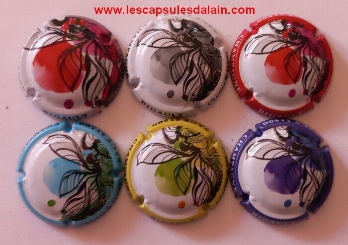 6 BELLES CAPSULES CHAMPAGNE BIGAULT CHARLES & JENNY 2021 REF N°6 a 6e NEWS