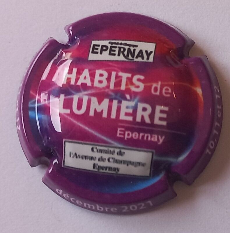 BELLE CAPSULE CHAMPAGNE EPERNAY HABITS DE LUMIERE 2021 REF N°16h NEWS
