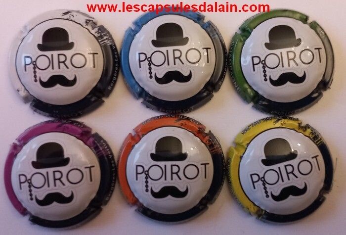 6 BELLES CAPSULES CHAMPAGNE POIROT 2023 REF N°21 a 21e NEWS