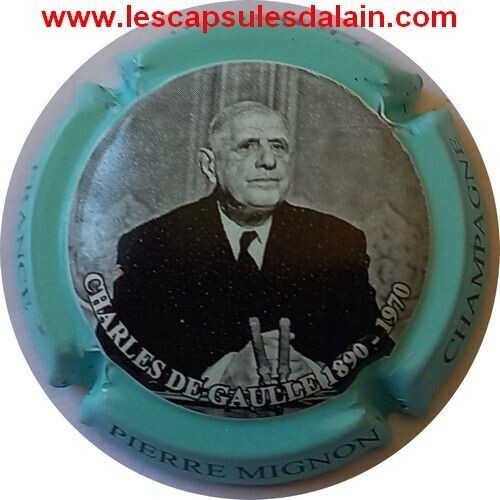 BELLE CAPSULE CHAMPAGNE PIERRE MIGNON GENERAL DE GAULLE REF N°228c NEWS