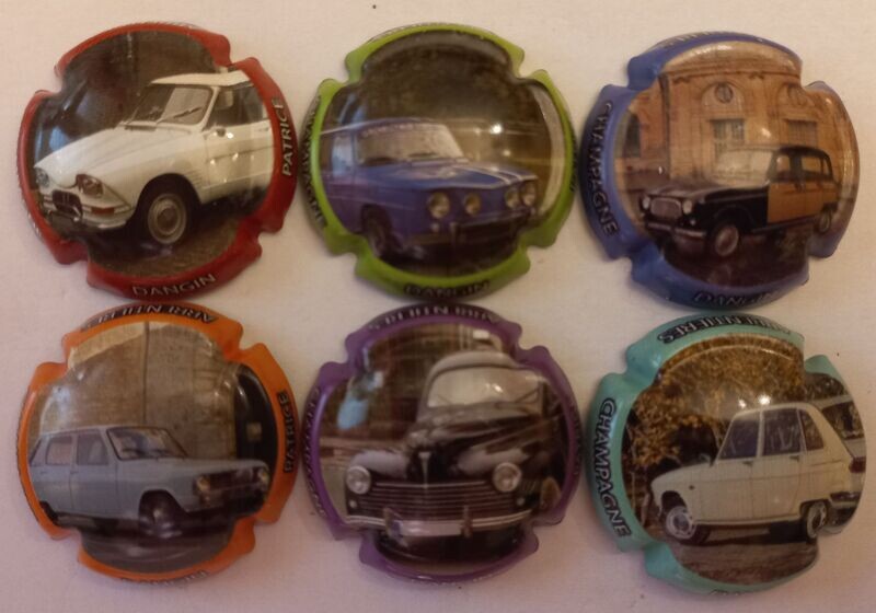 6 BELLES CAPSULES CHAMPAGNE DANGIN PATRICE LES VOITURES REF N°20 a 20e NEWS 6 BELLES CAPSULES CHAMPAGNE DANGIN PATRICE LES VOITURES REF N°20 a 20e NEWS