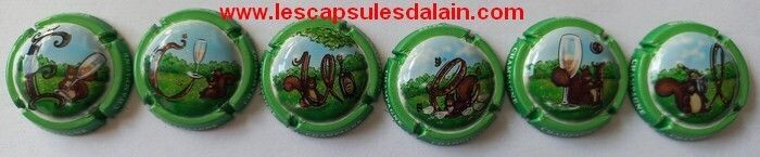 6 BELLES CAPSULES CHAMPAGNE ECUEIL 2023 REF N°16c a 16ce NEWS