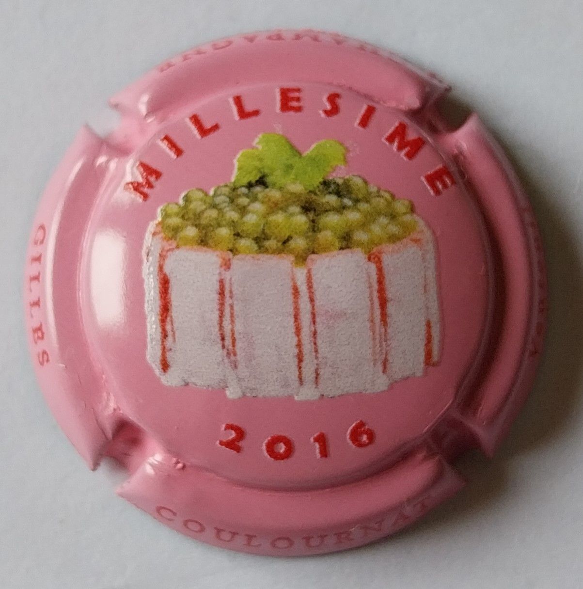 BELLE CAPSULE CHAMPAGNE COULOURNAT GILLES MILLESIME 2016 REF N°65b NEWS