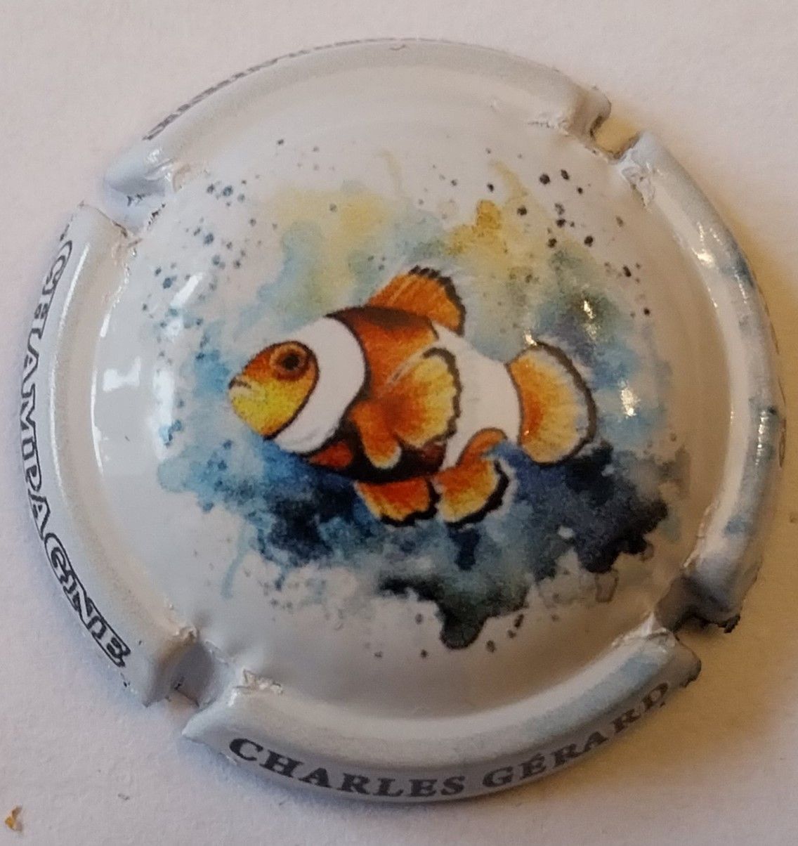 BELLE CAPSULE CHAMPAGNE GERARD CHARLES POISSON CLOWN 600EX REF N°32 NEWS
