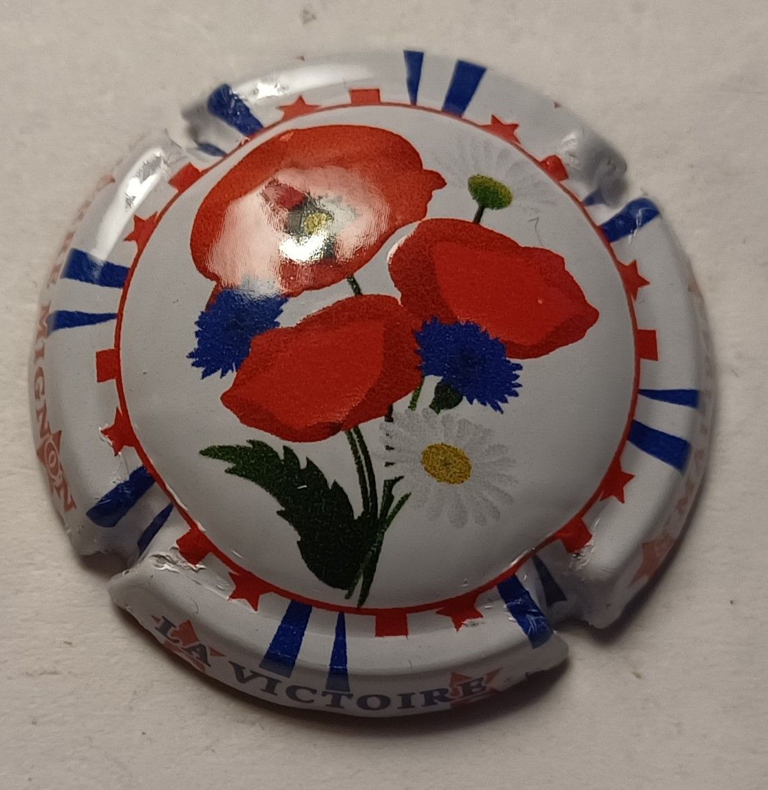 BELLE CAPSULE CHAMPAGNE PIERRE MIGNON FLEUR DE LA VICTOIRE REF N°312d NEWS