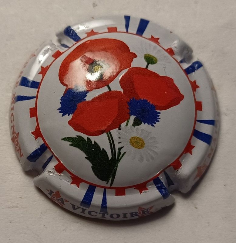 BELLE CAPSULE CHAMPAGNE PIERRE MIGNON FLEUR DE LA VICTOIRE REF N°312d NEWS