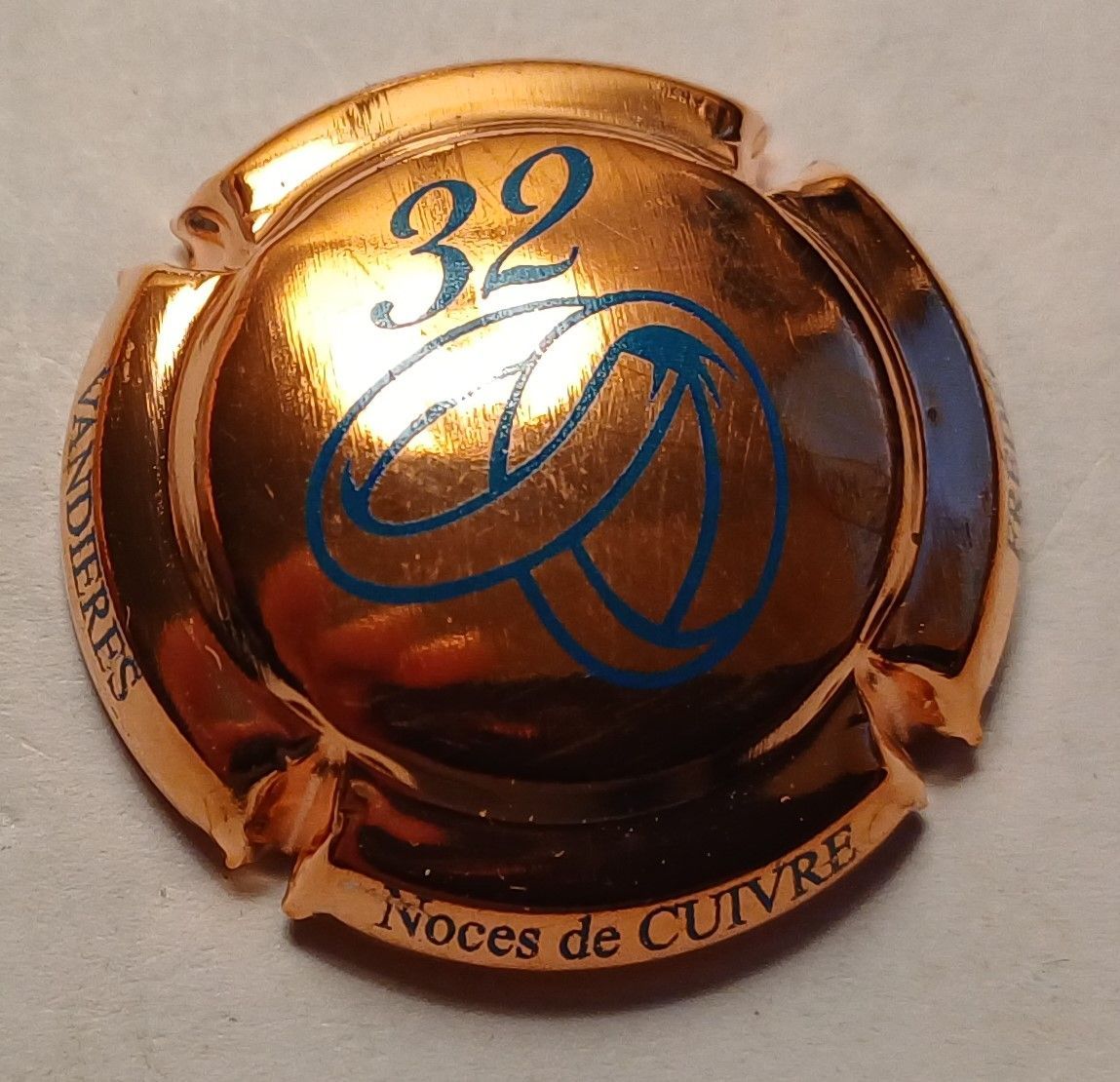 BELLE CAPSULE CHAMPAGNE NOWACK 32 ANS NOCES DE CUIVRE N°64c NEWS