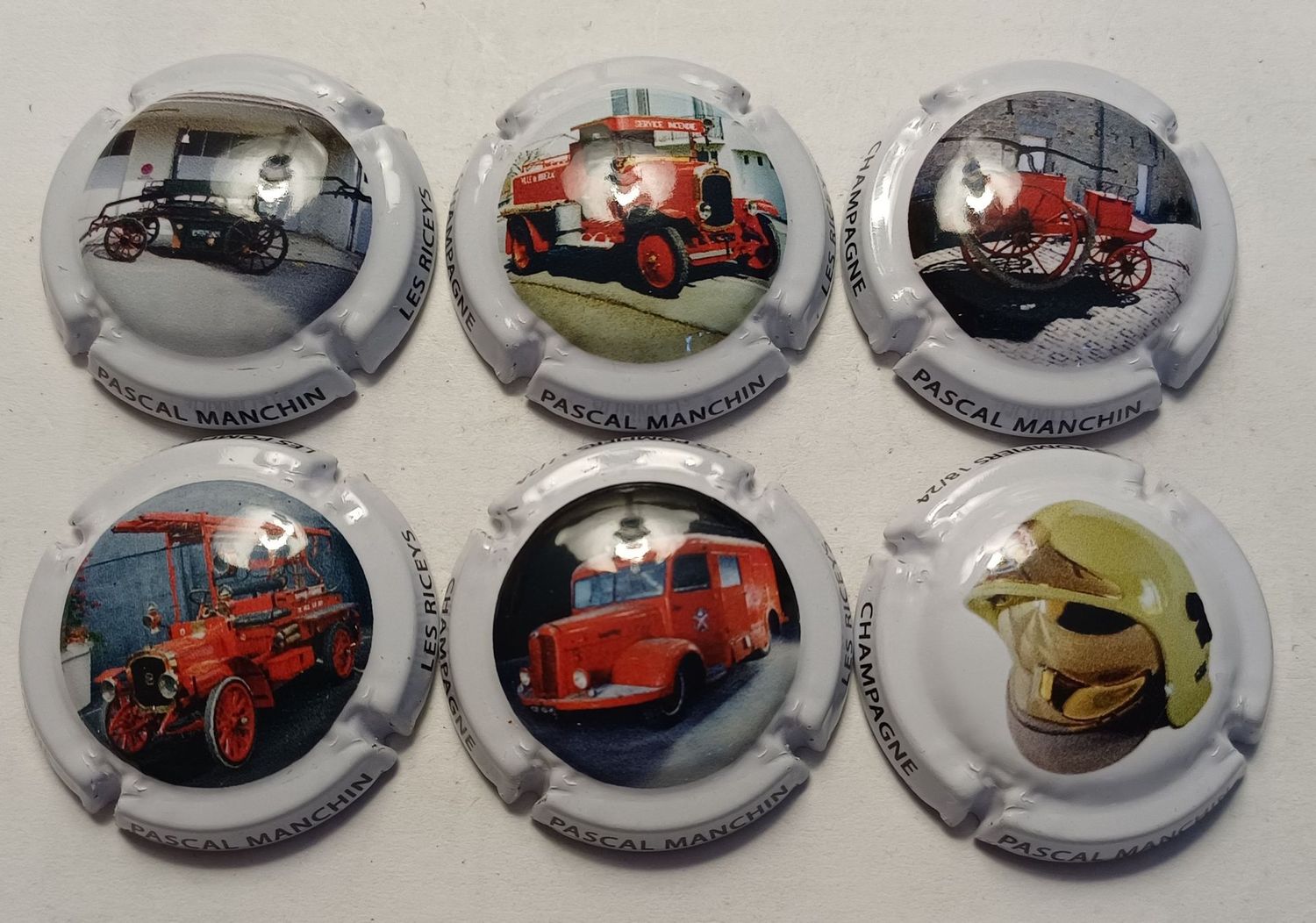 6 BELLES CAPSULES CHAMPAGNE MANCHIN PASCAL POMPIER REF N8l a 8q NEWS