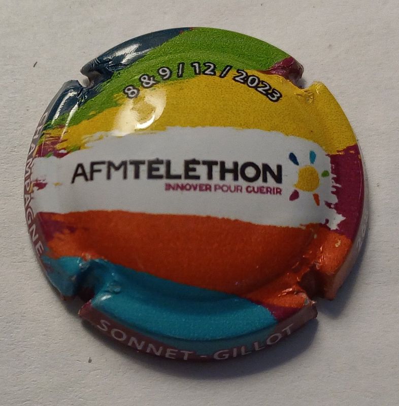 BELLE CAPSULE CHAMPAGNE SONNET GILLOT TELETHON 360EX 2023 REF N°39b NEWS BELLE CAPSULE CHAMPAGNE SONNET GILLOT TELETHON 360EX 2023 REF N°39b NEWS