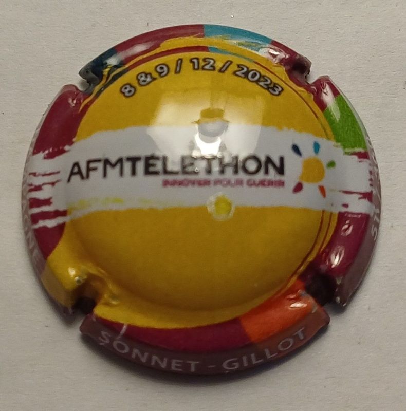 BELLE CAPSULE CHAMPAGNE SONNET GILLOT TELETHON 360EX 2023 REF N°39c NEWS BELLE CAPSULE CHAMPAGNE SONNET GILLOT TELETHON 360EX 2023 REF N°39c NEWS