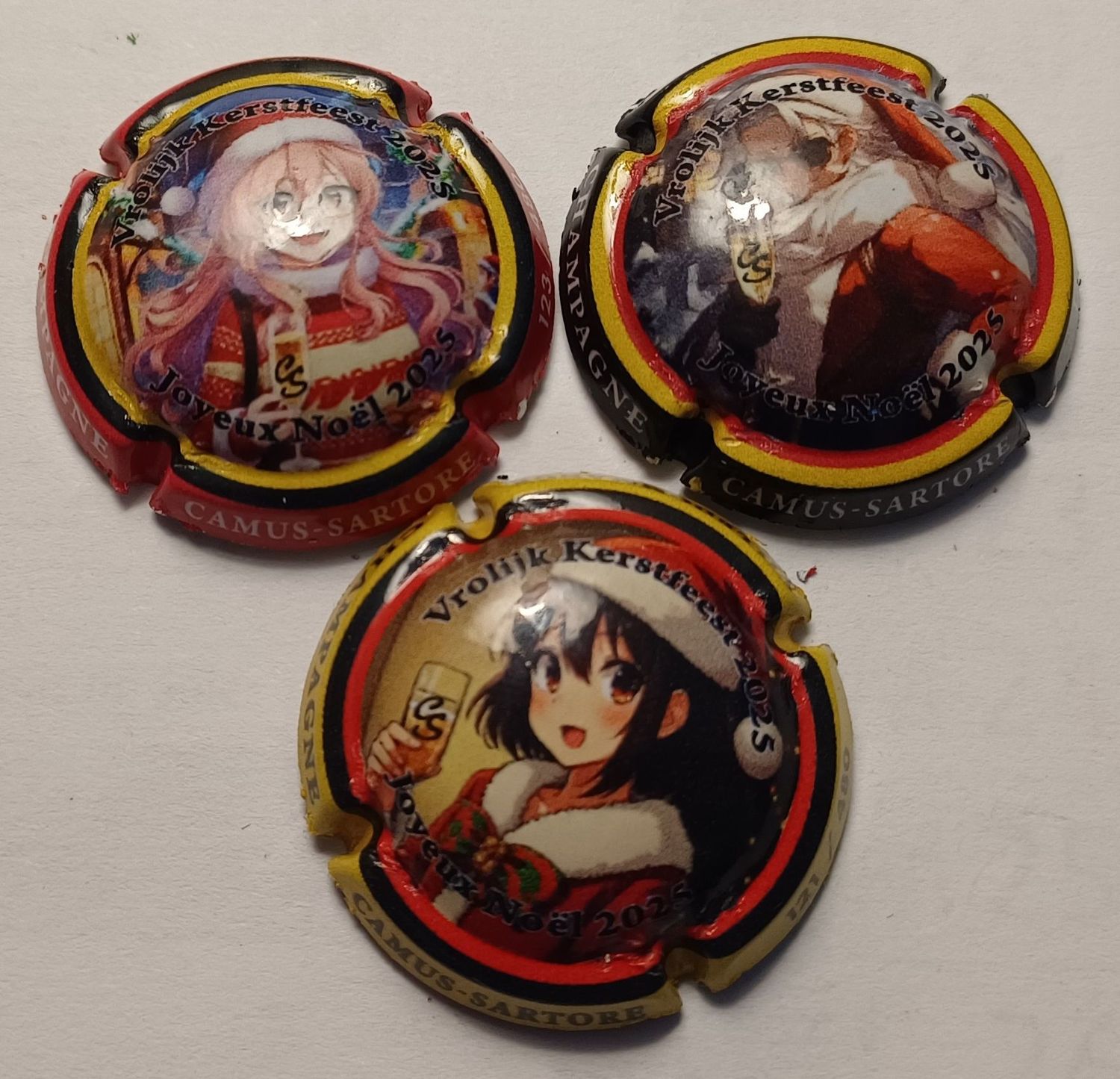 3 BELLES CAPSULES CHAMPAGNE CAMUS SARTORE JOYEUX NOEL 2025 / 480EX NEWS