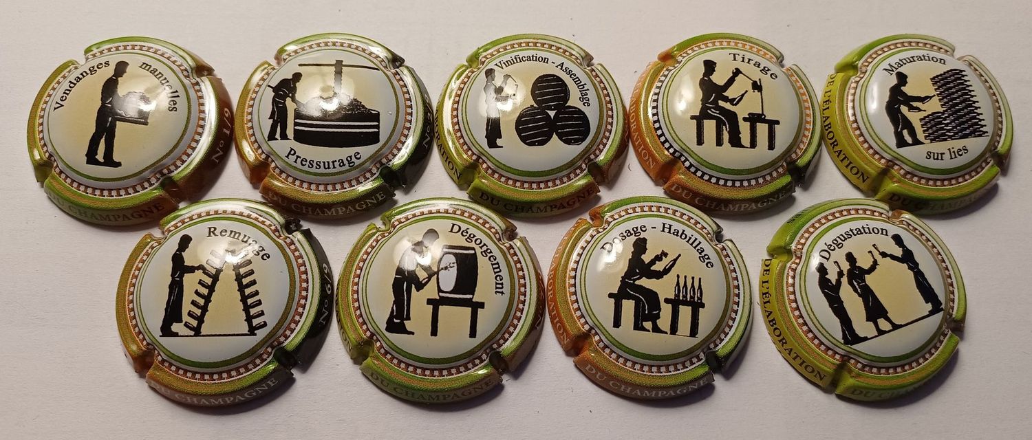 9 BELLES CAPSULES CHAMPAGNE GENERIQUE ELABORATION DU CHAMPAGNE NEWS