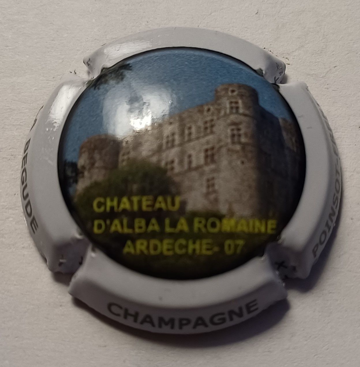 BELLE CAPSULE CHAMPAGNE POINSOT FRERE CHATEAU D'ALBA LA ROMAINE 1560EX REF N°1b NEWS
