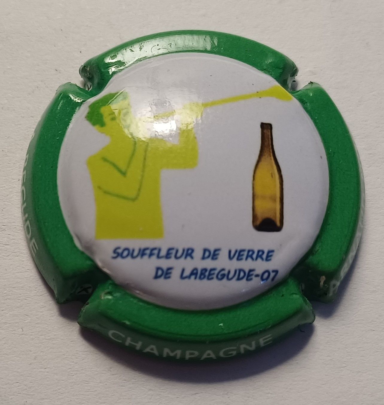 BELLE CAPSULE CHAMPAGNE ARNAUD MOREAU SOUFFLEUR DE VERRE REF N°6 NEWS