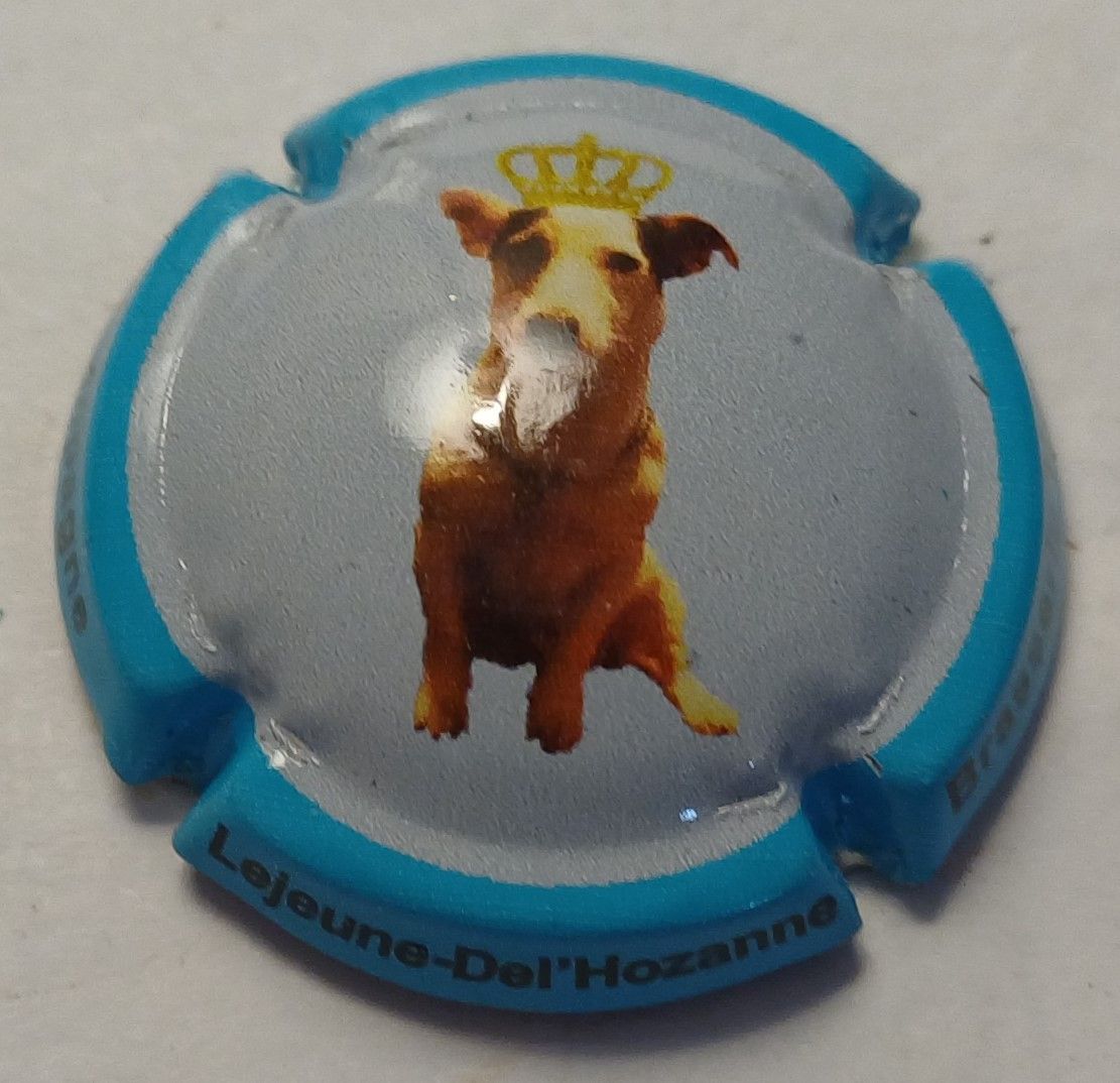 BELLE CAPSULE CHAMPAGNE LEJEUNE DEL'HOZANN REF N°52c CHIEN NEWS