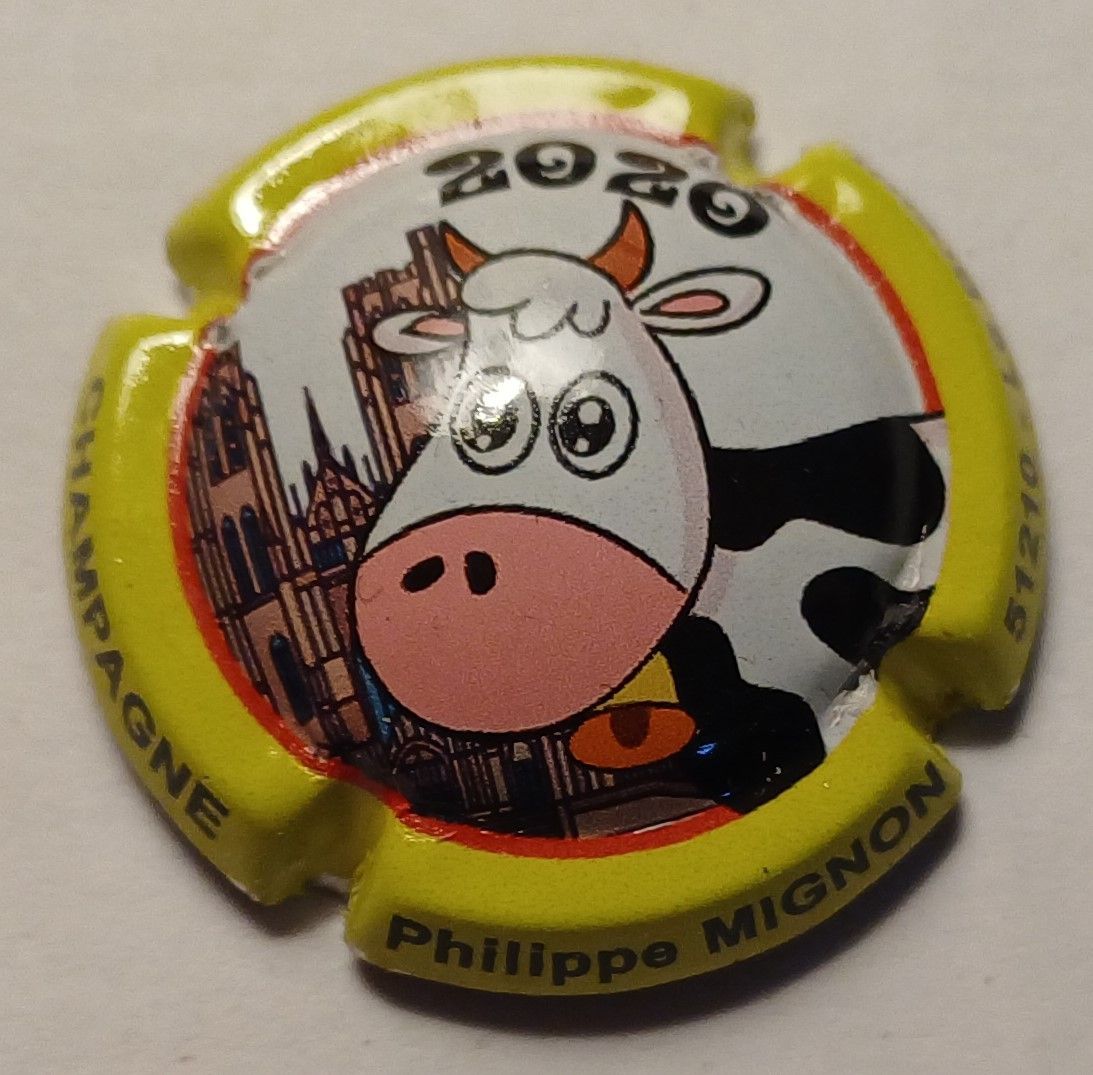BELLE CAPSULE CHAMPAGNE MIGNON PHILIPPE VACHE 2020 REF N°96 NEWS