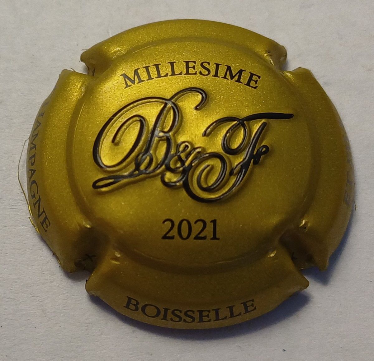 BELLE CAPSULE CHAMPAGNE BOISSELLE & FILS MILLESIME 2021 REF N°24d NEWS