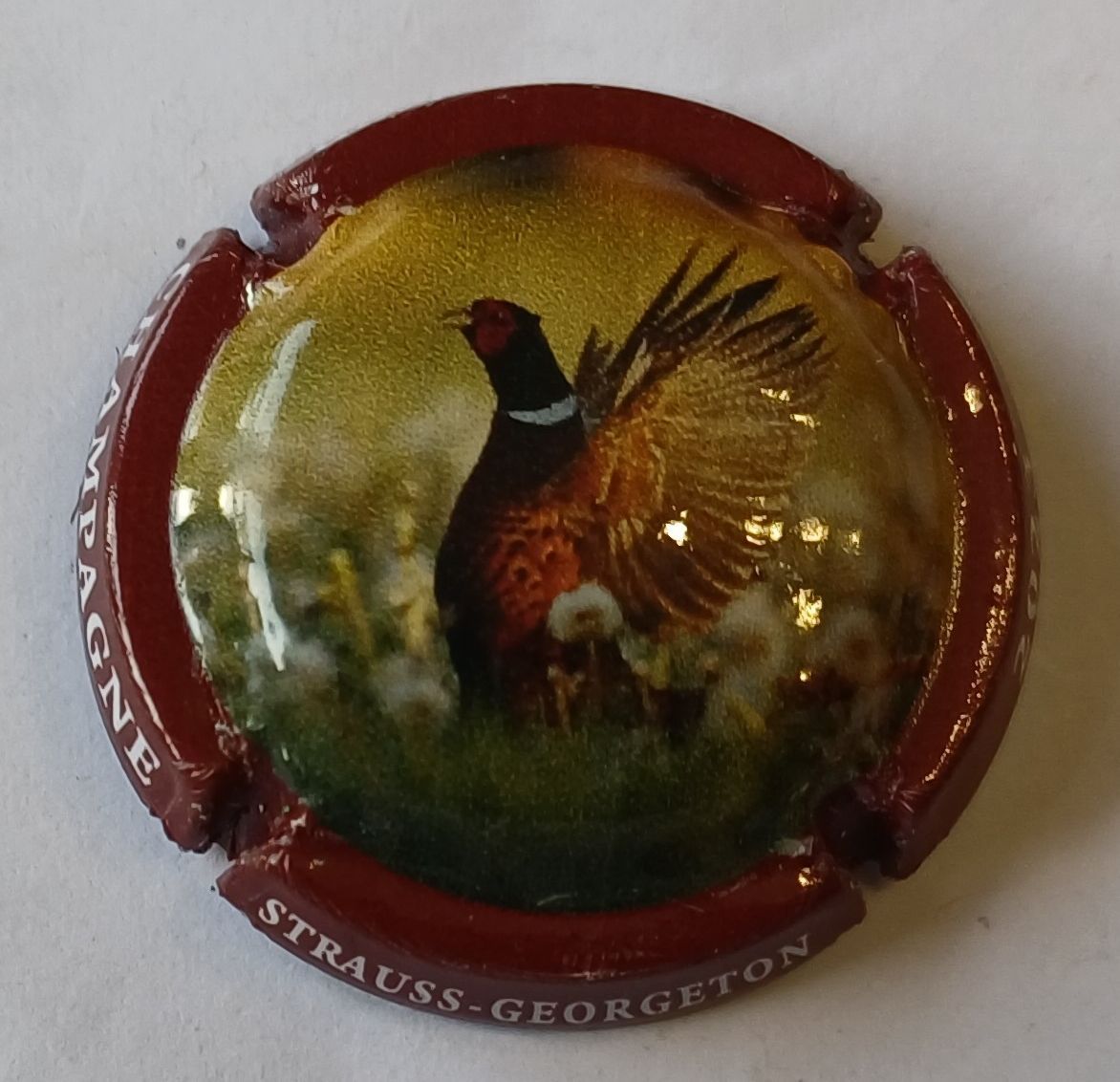 BELLE CAPSULE CHAMPAGNE STRAUSS GEORGETON CUVEE CHASSE REF N°67i NEWS