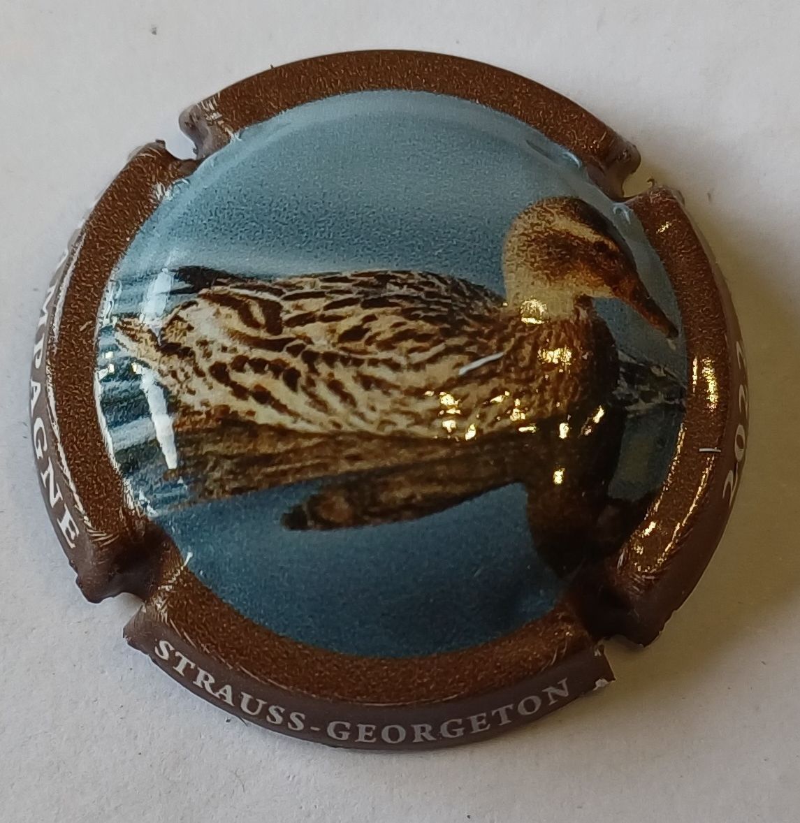 BELLE CAPSULE CHAMPAGNE STRAUSS GEORGETON CUVEE CHASSE REF N°67e NEWS