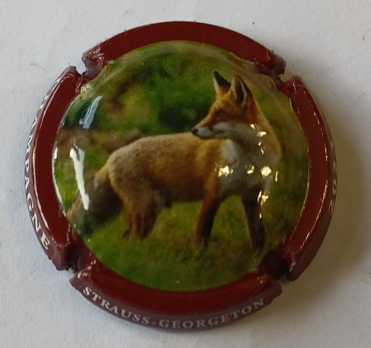 BELLE CAPSULE CHAMPAGNE STRAUSS GEORGETON CUVEE CHASSE REF N°67h NEWS