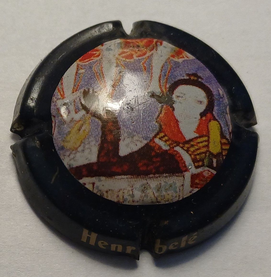 BELLE CAPSULE CHAMPAGNE ABELE HENRI écriture or REF N°9a NEWS