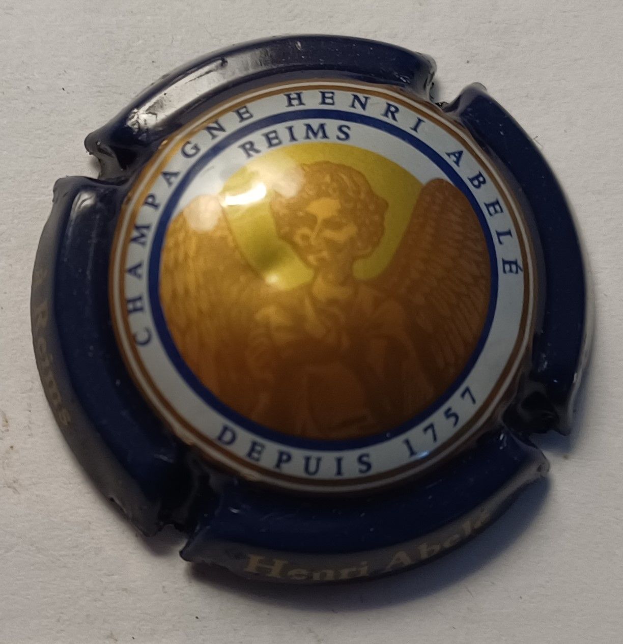 BELLE CAPSULE CHAMPAGNE HENRI ABELE ANGE DU SOURIRE REF N° 41b NEWS