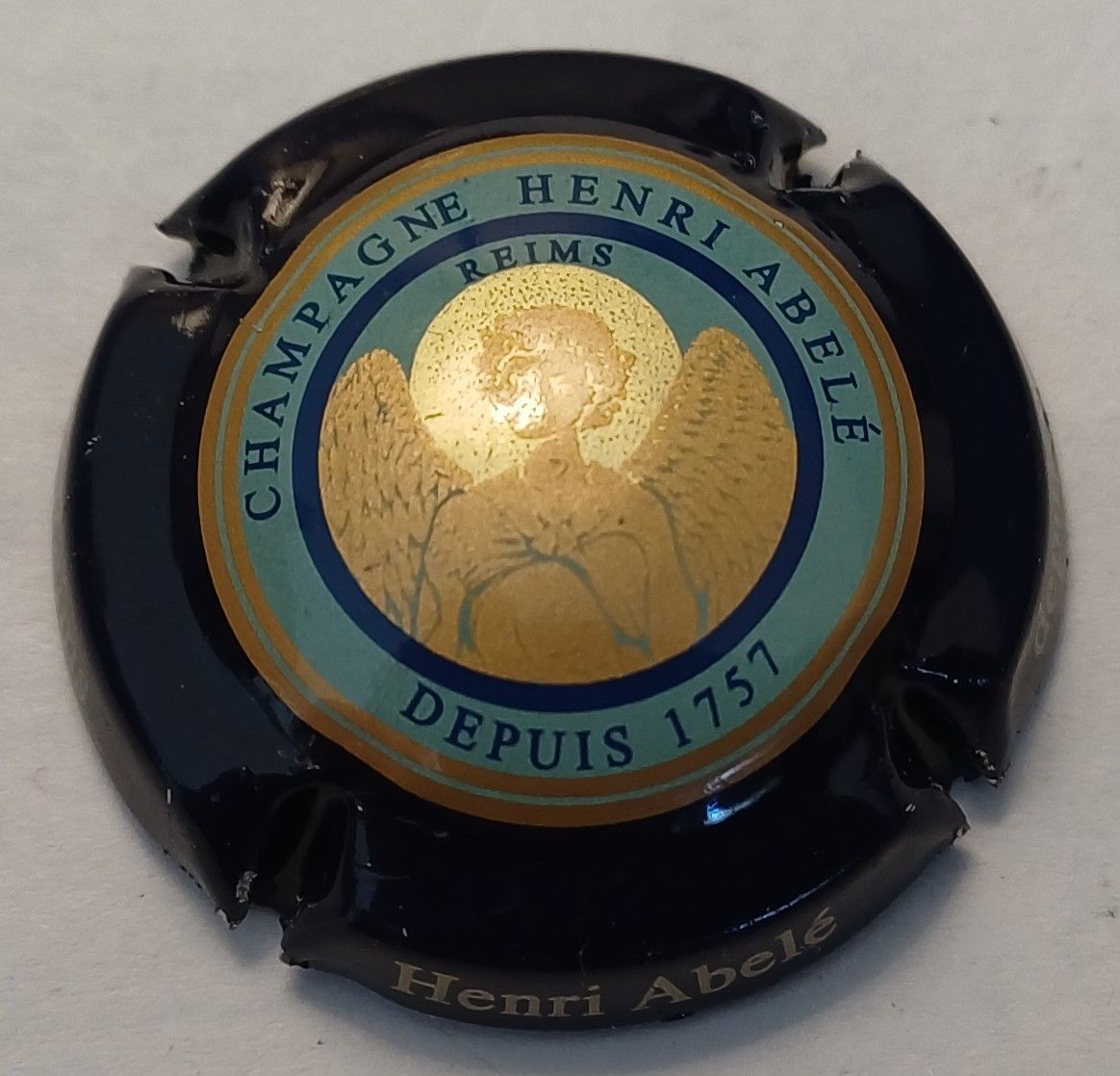 BELLE CAPSULE CHAMPAGNE HENRI ABELE ANGE DU SOURIRE REF N° 41a NEWS