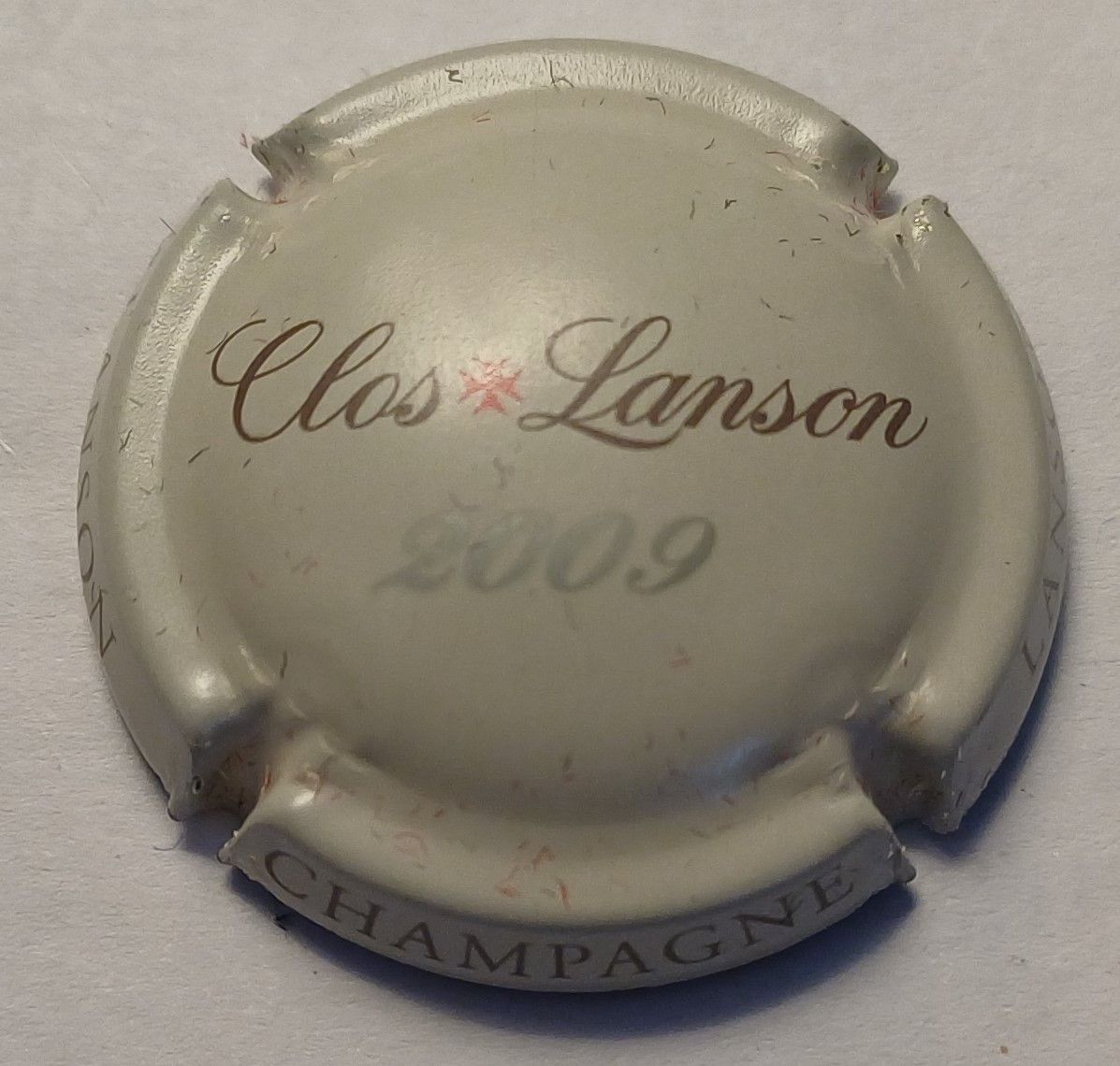 BELLE CAPSULE CHAMPAGNE CLOS LANSON 2009 REF N°123c NEWS