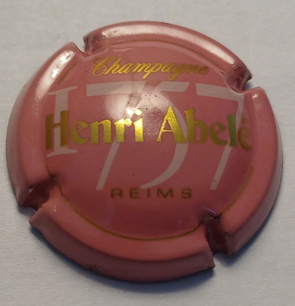 BELLE CAPSULE CHAMPAGNE HENRI ABELE 1757 RÉF N°19 NEWS