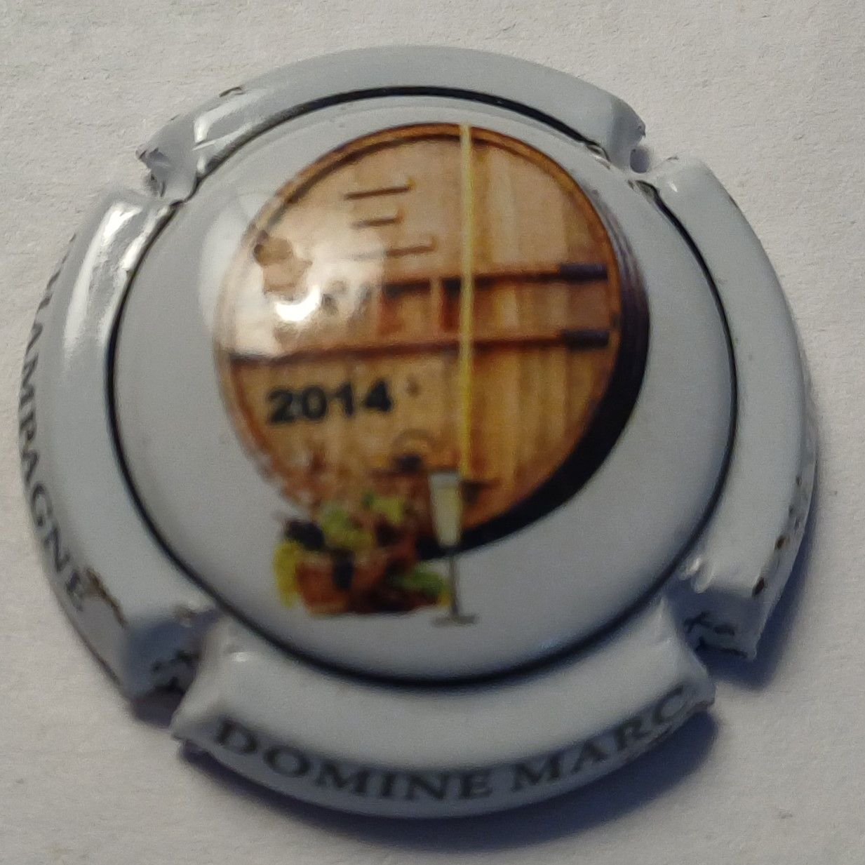 BELLE CAPSULE CHAMPAGNE DOMINE MARC ST VINCENT GRAUVES 2014 REF N°7 NEWS