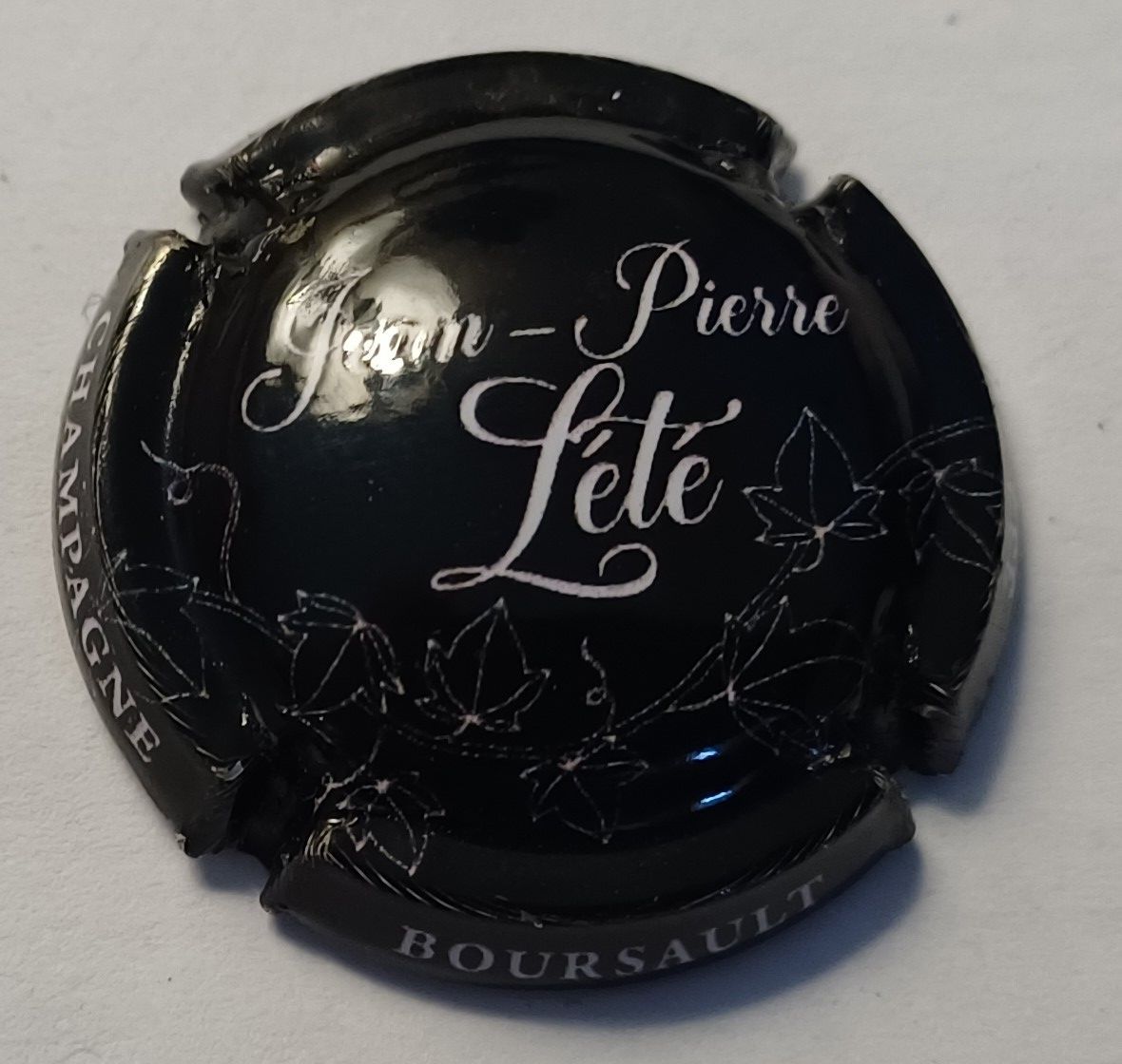 BELLE CAPSULE CHAMPAGNE JEAN PIERRE LETE NOIR FEUILLAGE REF N°A2 720EX NEWS