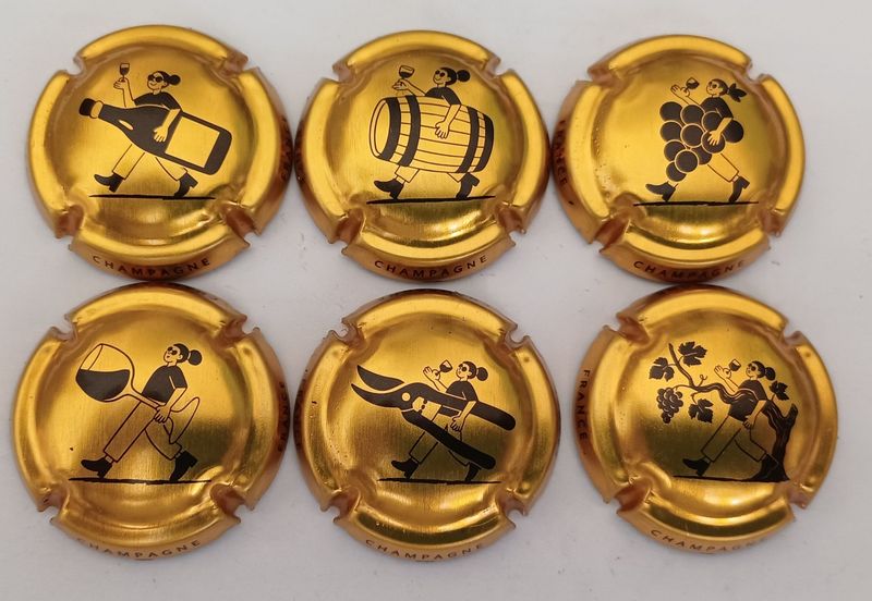 6 BELLES CAPSULES CHAMPAGNE GENERIQUE 2026 REF N°1546 a 1546e NEWS 6 BELLES CAPSULES CHAMPAGNE GENERIQUE 2026 REF N°1546 a 1546e NEWS