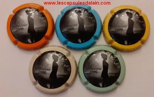 5 BELLES CAPSULES CHAMPAGNE GILBERT PERE & FILS REF N°16 A 20 NEWS