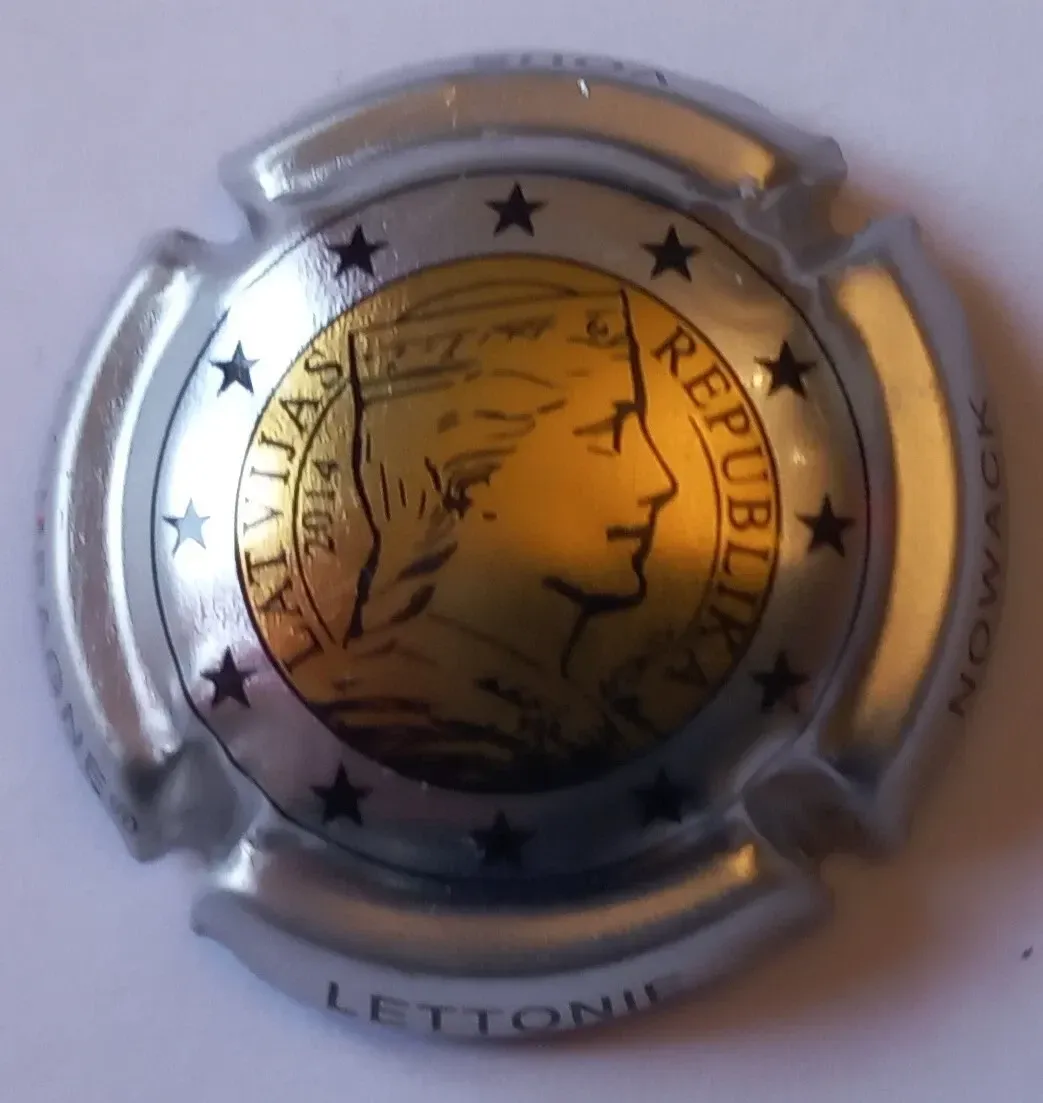 BELLE CAPSULE CHAMPAGNE NOWACK LETTONIE 2€ N°33f NEWS