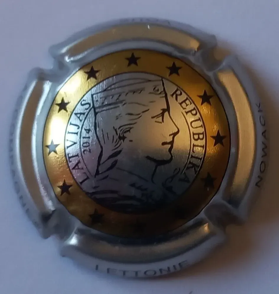 BELLE CAPSULE CHAMPAGNE NOWACK LETTONIE 1€ N°33e NEWS