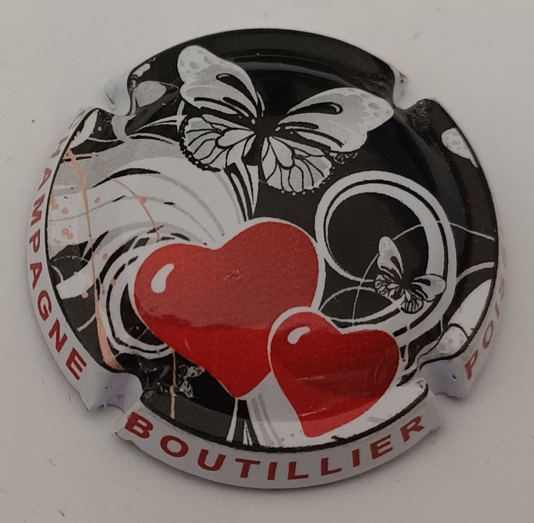 BELLE CAPSULE CHAMPAGNE BOUTILLIER POISSINET LES COEURS REF N° 5b NEWS