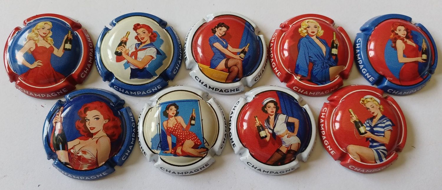9 BELLES CAPSULES CHAMPAGNE GENERIQUE PIN UP 2026 NEWS