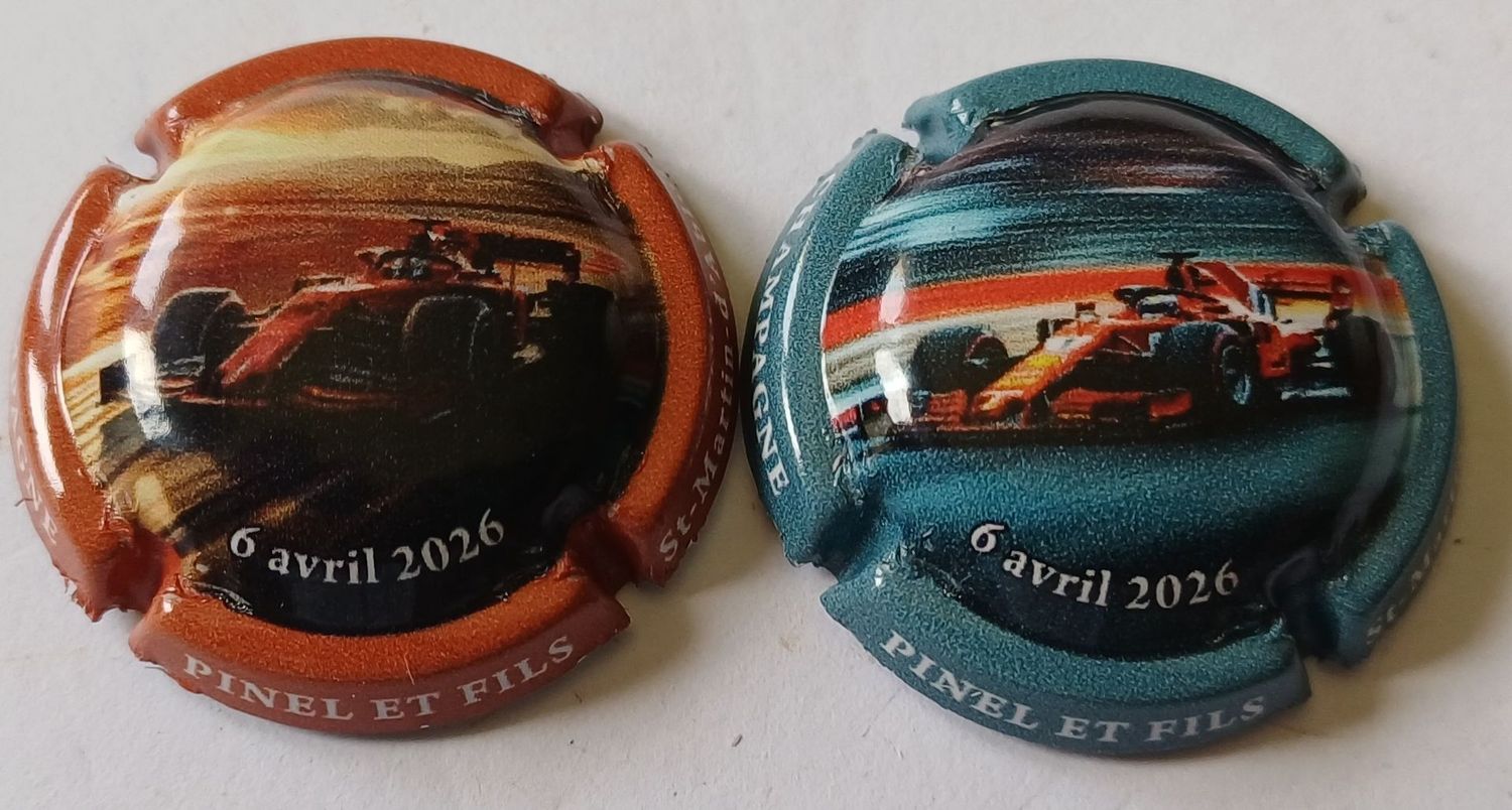 2 BELLES CAPSULES CHAMPAGNE PINEL & FILS FORMULE 1 2026 NEWS