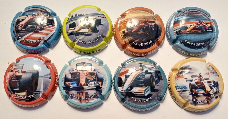 8 BELLES CAPSULES CHAMPAGNE PINEL & FILS FORMULE 1 2025/2026 NEWS 8 BELLES CAPSULES CHAMPAGNE PINEL & FILS FORMULE 1 2025/2026 NEWS