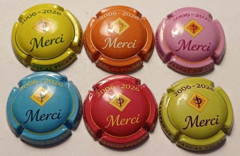 6 BELLES CAPSULES CHAMPAGNE PICARD PASCAL 20 ANS MERCI 2026 NEWS