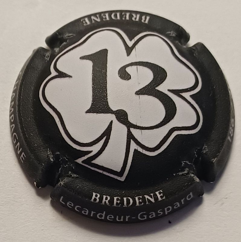 BELLE CAPSULE CHAMPAGNE LECARDEUR GASPART 13 PORTE BONHEUR MAT 300EX REF N°7 NEWS