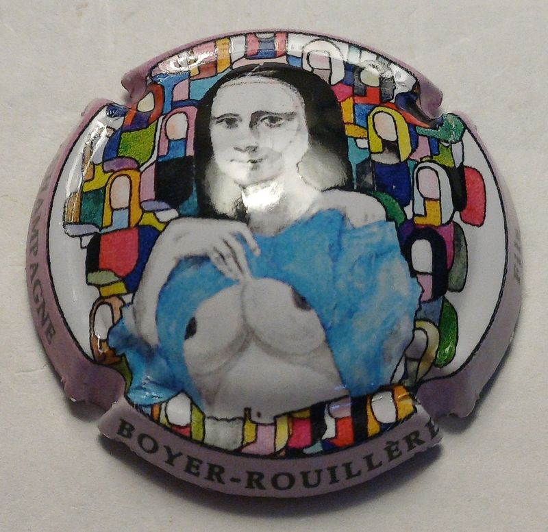 BELLE CAPSULE CHAMPAGNE BOYER ROULLIERE FILS JOCONDE BLEU REF N°14a NEWS