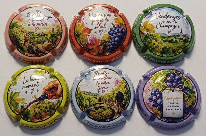 6 BELLES CAPSULES CHAMPAGNE GENERIQUE VENDANGES 2026 NEWS