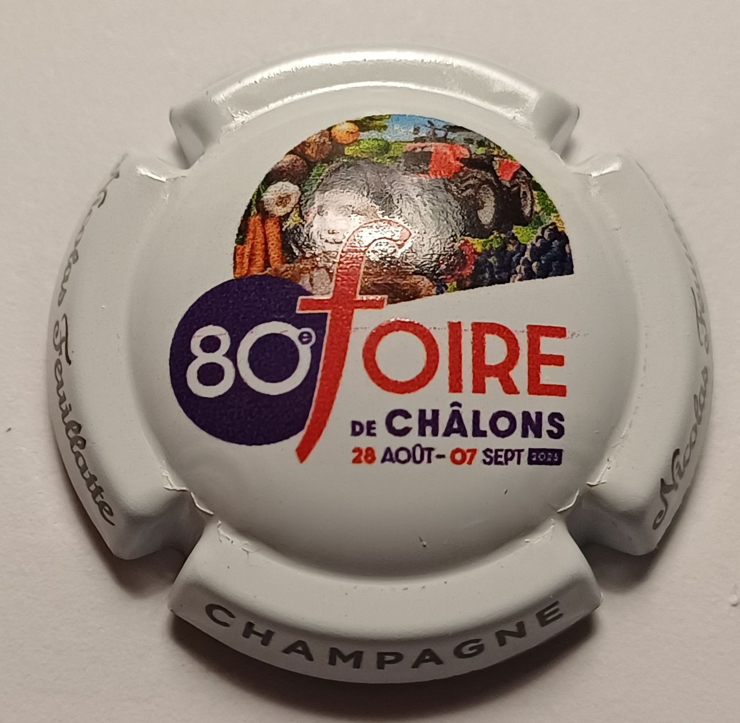 BELLE CAPSULE CHAMPAGNE NICOLAS FEUILLATTE 80eme FOIRE DE CHALONS 2026 REF N°48t news